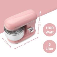 Clatronic KM 3711 keukenmachine 1100 W 5 l Roze - thumbnail