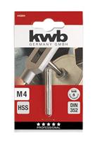 kwb 443004 Tapboren 1 stuks M4 0.7 DIN 352 HSS 1 stuk(s) - thumbnail