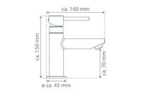 Wastafel Koudwaterkraan Schutte Laurana Chroom Schütte - thumbnail