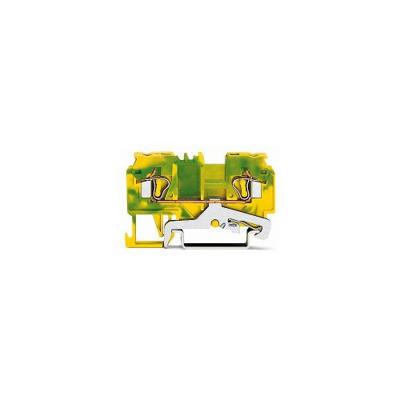WAGO 880-907 Aardingsklem 5 mm Spanveer Toewijzing: Terre Groen, Geel 100 stuk(s)