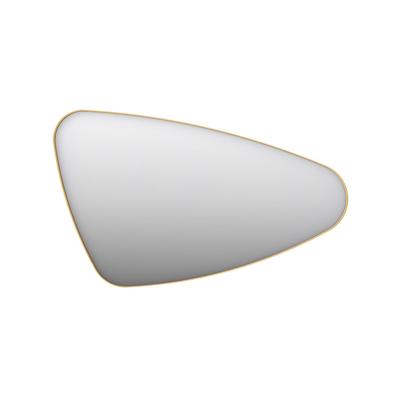 Spiegel Organisch INK SP23 100x60 cm Met Verlichting en Spiegelverwarming Rechts Mat Goud Spiegel Organisch INK SP23 100x60 cm Met Verlichting en Spiegelverwarming Rechts Mat Goud