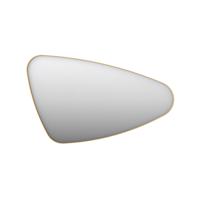 Spiegel Organisch INK SP23 100x60 cm Met Verlichting en Spiegelverwarming Rechts Mat Goud - thumbnail