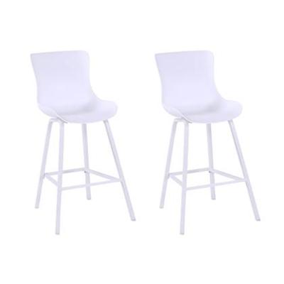 Hartman Sophie Alu Dining Barkruk - Set Van 2 - Zithoogte 73 Cm - Wit Hartman Sophie Alu Dining Barkruk - Set Van 2 - Zithoogte 73 Cm - Wit