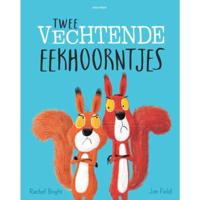 Twee vechtende eekhoorntjes - thumbnail