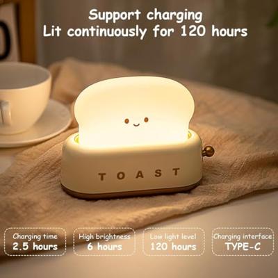 Oplaadbaar nachtlampje Toast geel