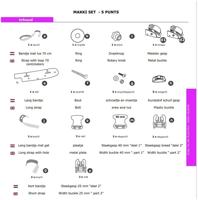 Melia baby/peuter schaal bev.set 5p gazelle makki bakfiets - thumbnail