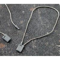 Koordsluiting 120 mm blok grijs 100stuks - thumbnail