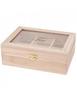 Theedoos hout 6-vaks - thumbnail