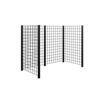 Kliko Ombouw Gaaspaneel - Zwart Staal - 2 Containers