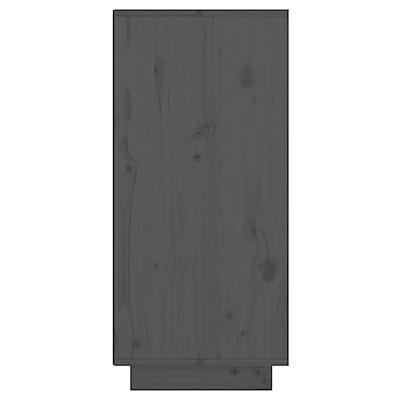 Dressoir 60x34x75 cm massief grenenhout grijs