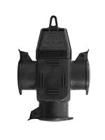 Eurolite 30247014 Stroom Verlengkabel 16 A Zwart 1 m H07RN-F 3G 1,5 mm² - thumbnail