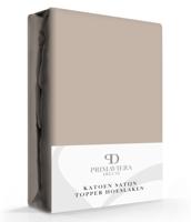 Primaviera Deluxe Satijnen Hoeslaken Taupe 180 x 210 cm - thumbnail