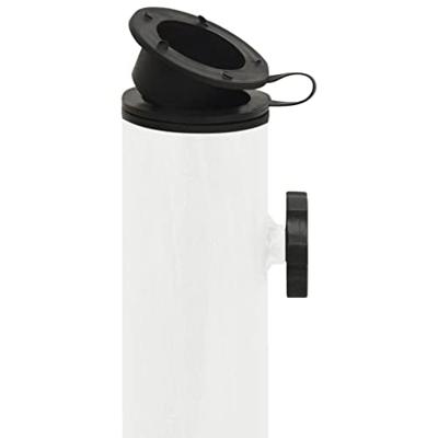 VidaXL Parasolvoet 44x44x31 cm gietijzer wit - thumbnail
