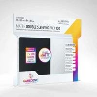 Gamegenic: Matte Double Sleeving Pack Clear/Black (2x100 Sleeves) - thumbnail