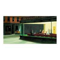 Kunstdruk Edward Hopper Nighthawks 40x30cm - thumbnail