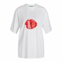 T-Shirt met Korte Mouwen voor kinderen Jack & Jones Jxkora Loose Wit - Maat: M - thumbnail