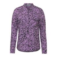 CECIL blouse met all over print paars/zwart - thumbnail