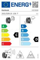 HANKOOK Winterbanden 265/50 R 19 TL 106T Winter I * CEPT X (RW10) M+S 3PMSF Nordic Compound - thumbnail