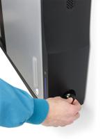 Ergotron Zip12, wandmontage, roestvrij staal, zwart, metallic, organizer voor laadstation, wandmontage, roestvrij staal, zwart, metallic, contact, zilver, staal - thumbnail