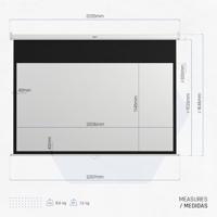 Projectiescherm iggual IGG319291 92" - thumbnail