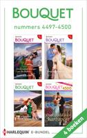 Bouquet e-bundel nummers 4497 - 4500 - Dani Collins, Maya Blake, Susan Stephens, Lynne Graham, Fleur van Ingen, Carol Marinelli - ebook - thumbnail