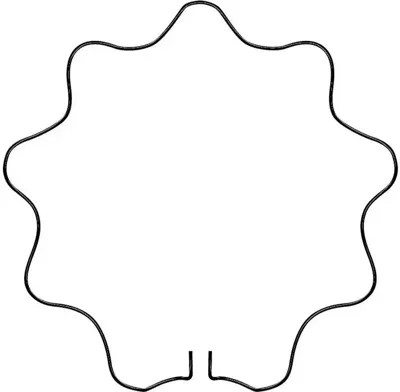 Peacock steunring rond geschulpt 34 cm