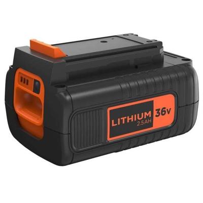 BLACK+DECKER bl2536-xj 36v 2.5ah lithium-ion accu oplaadbare batterij (zwart/oranje) BLACK+DECKER bl2536-xj 36v 2.5ah lithium-ion accu oplaadbare batterij (zwart/oranje)