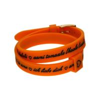 Armband Dames il mezzometro I LOVE YOU GOLD - BRACCIALE IN SILICONE/SILICONE BRACELET - thumbnail