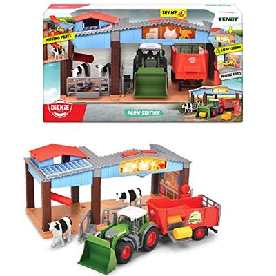 Dickie boerderij en fendt tractor speelset