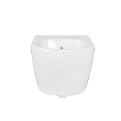 Wandcloset Boss & Wessing Aloni Keramiek Hoogglans Wit met RVS Sproeier Boss & Wessing Wandcloset Boss & Wessing Aloni Keramiek Hoogglans Wit met RVS Sproeier Boss & Wessing