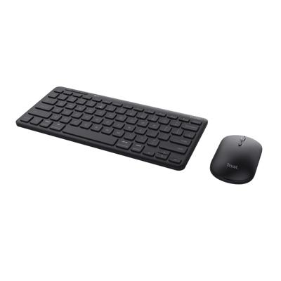 Toetsenbord en muis Trust 25061 Zwart Spaans QWERTY