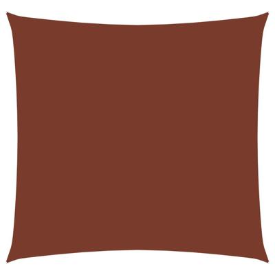 VidaXL Zonnescherm vierkant 2,5x2,5 m oxford stof terraccota