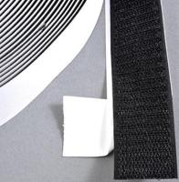 Klittenband klevend 30mm zwart haak 25m - thumbnail