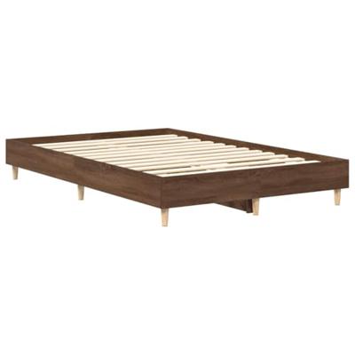 Bedframe zonder matras 120x190 cm spaanplaat bruin eikenkleurig