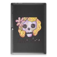 Tablet BackCover Lenovo Tab 10 | Tab 2 A10-30 Boho Skull - thumbnail