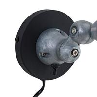Mexlite Wandlamp davin 7657zw zwart - thumbnail