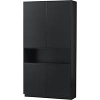 WOOOD Opbergkast 'Finca' Mat zwart, 210 x 110cm - thumbnail