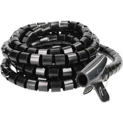 Cablehome 128531 Spiraalslang Zwart Kunststof 1 stuk(s)