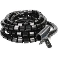 Cablehome 128531 Spiraalslang Zwart Kunststof 1 stuk(s) - thumbnail