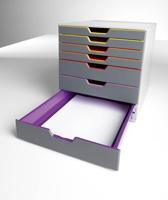 Durable VARICOLOR 7 - 7607 760727 Ladebox Grijs DIN A4, DIN C4, Folio, Letter Aantal lades: 7 - thumbnail