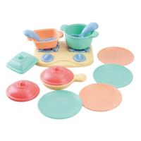 Playgo tafelblad kookfornuis met accessoires speelset - 13dlg. - thumbnail
