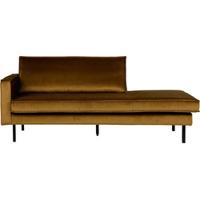 WOOOD Daybed 'Rodeo' Links, Velvet, kleur Honey (geel) - thumbnail