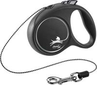 Flexi rollijn black design cord zwart - thumbnail