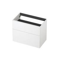 INK - Onderkast 2L A-sym Gelakt Gefr. Front - 800x450x650 Mm - Mat Wit - thumbnail