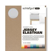 Schlafgut Schlafgut EASY Jersey Elasthan Hoeslaken L - 140x200 - 160x220 511 Grey Light - thumbnail