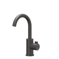 IVY Tribe Wastafelmengkraan - opbouw - draaibare uitloop - coldstart - RVS316 - geborsteld carbon black PVD 6100274 - thumbnail