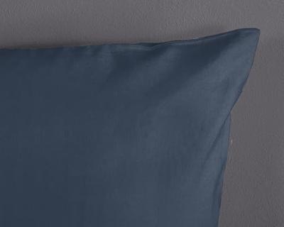 Good Morning Dekbedovertrek "uni dessin" - Blauw - (240x200/220 cm) - Katoen Good Morning Dekbedovertrek "uni dessin" - Blauw - (240x200/220 cm) - Katoen