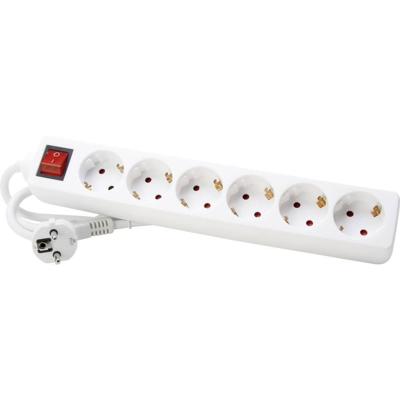 Kopp tafelcontactdoos 6-voudig 45g RA+schak. wit (1.4mtr) Kopp tafelcontactdoos 6-voudig 45g RA+schak. wit (1.4mtr)