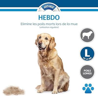 FURminator Undercoat DeShedding Tool hond lang haar L FURminator Undercoat DeShedding Tool hond lang haar L