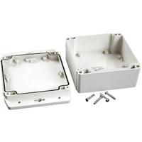 Hammond Electronics 1555N2F42GY Universele behuizing 120 x 120 x 62 Polycarbonaat Lichtgrijs 1 stuk(s) - thumbnail